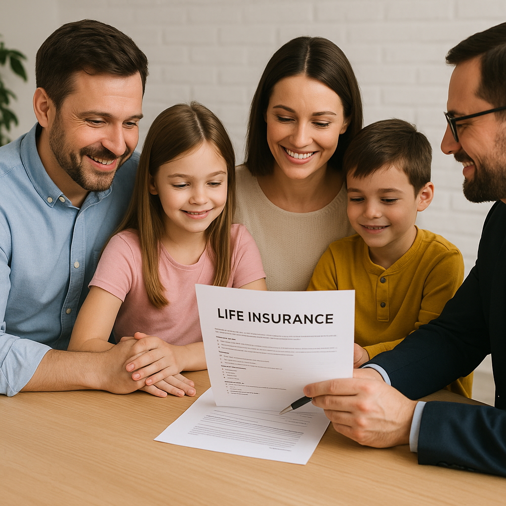 California family protected by life insurance coverage